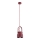 Argon 8292 - Pakabinamas sietynas LOGAN 1xE27/15W/230V d. 14 cm raudonas