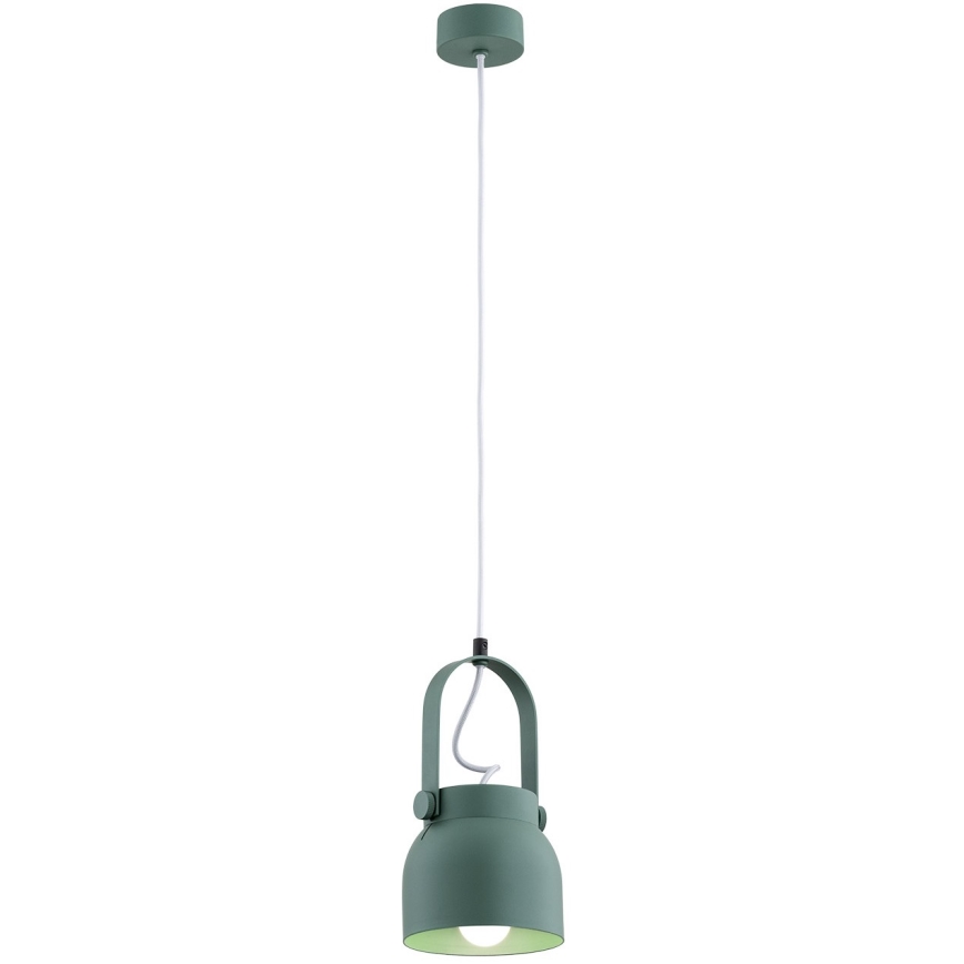 Argon 8293 - Pakabinamas sietynas LOGAN 1xE27/15W/230V d. 14 cm žalias