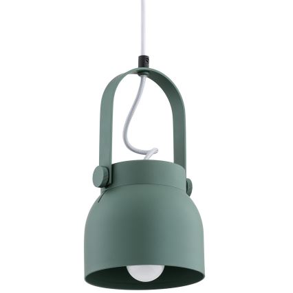 Argon 8293 - Pakabinamas sietynas LOGAN 1xE27/15W/230V d. 14 cm žalias