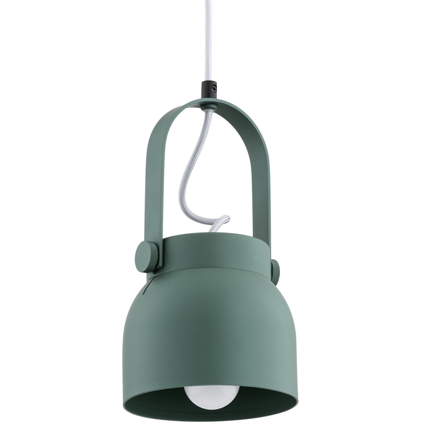 Argon 8293 - Pakabinamas sietynas LOGAN 1xE27/15W/230V d. 14 cm žalias