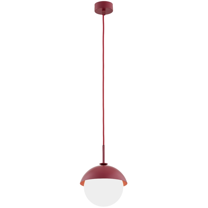 Argon 8296 - Pakabinamas sietynas CAPPELLO 1xE27/15W/230V raudonas