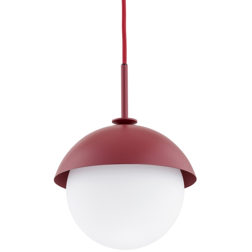 Argon 8296 - Pakabinamas sietynas CAPPELLO 1xE27/15W/230V raudonas