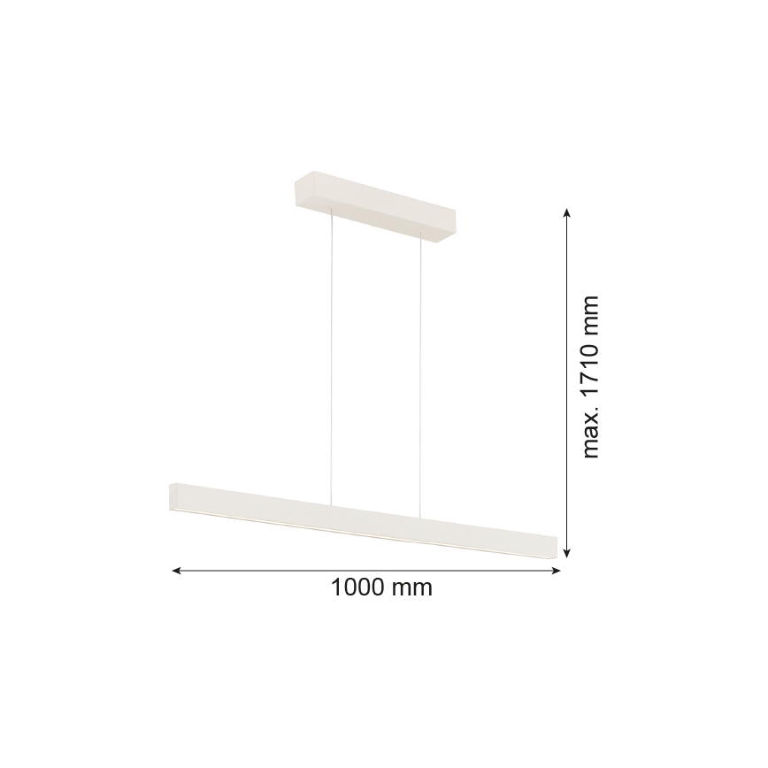 Argon 8302 - LED sietynas, kabinamas ant virvės BALANS LED/35W/230V 3000K kreminė