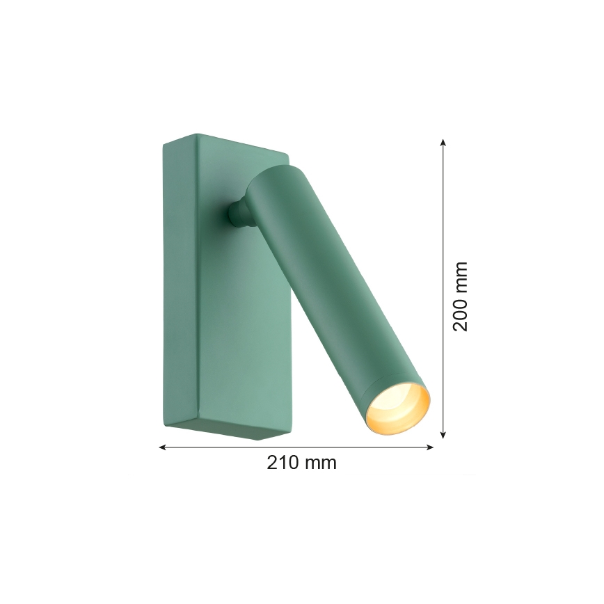 Argon 8332 – LED Sieninis akcentinis šviestuvas RIO LED/4,2W/230V 3000K žalias