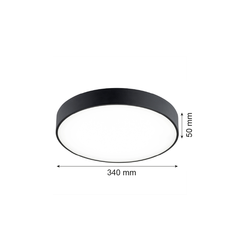 Argon 8348 - LED lubinis šviestuvas TIAMO LED/22W/230V 4000K juoda