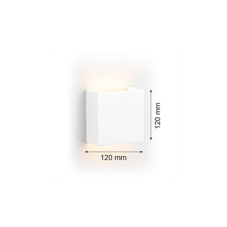 Argon 8358 - LED sieninis šviestuvas GENT LED/3,6W/230V 3000K balta