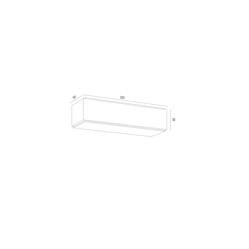Argon 8365 - Sieninis šviestuvas CARLSON 1xE27/15W/230V 20 cm juodas