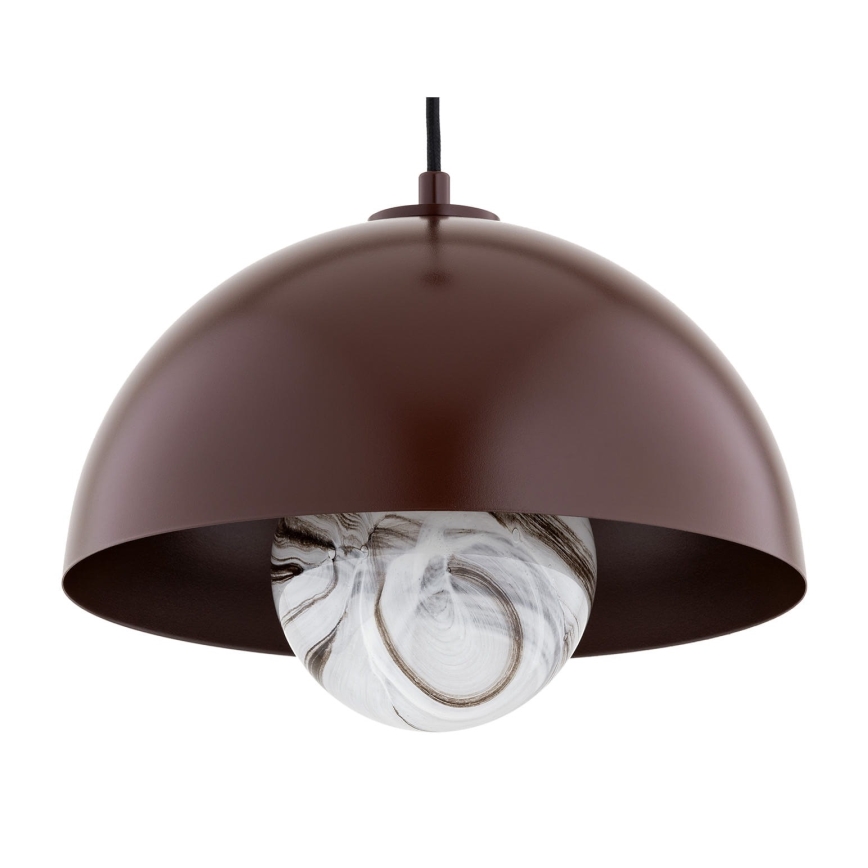 Argon 8444 - Pakabinamas sietynas PIAVA 1xE14/7W/230V alabasteris ruda