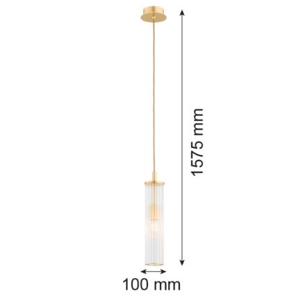 Argon 8489 - Pakabinamas sietynas HAMPTON 1xE14/7W/230V auksas