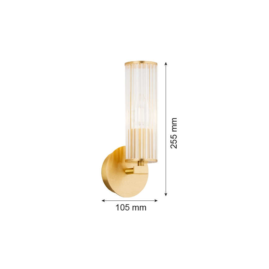 Argon 8497 - Sieninis šviestuvas HAMPTON 1xE14/7W/230V auksas