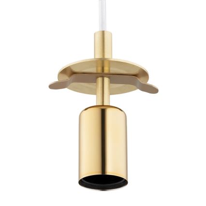 Argon 8507 - Pakabinamas sietynas PALOMA 1xE27/15W/230V diametras 25 cm auksas/balta