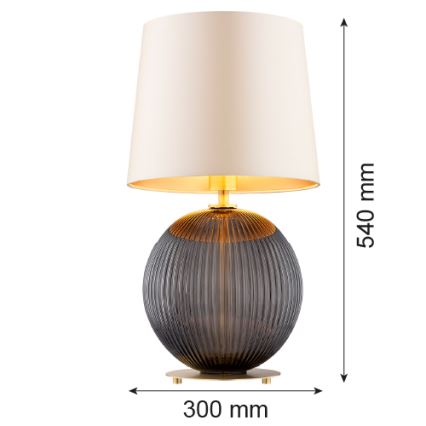 Argon 8538 - Stalinis šviestuvas HAMILTON 1xE27/15W/230V 54 cm kreminė/juoda
