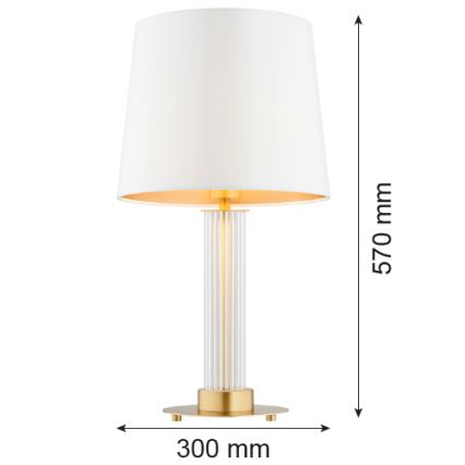 Argon 8540 - Stalinis šviestuvas HAMPTON 1xE27/15W/230V 57 cm balta