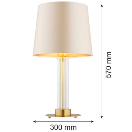 Argon 8541 - Stalinis šviestuvas HAMPTON 1xE27/15W/230V 57 cm smėlio spalva