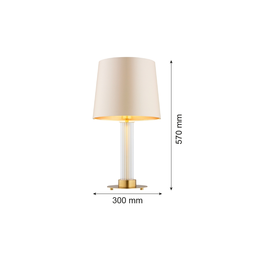 Argon 8541 - Stalinis šviestuvas HAMPTON 1xE27/15W/230V 57 cm smėlio spalva