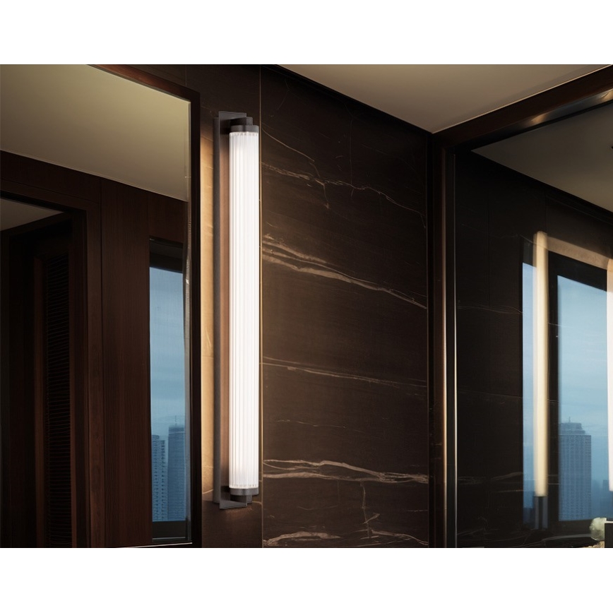 Argon 8623 - LED sieninis šviestuvas HAMPTON LED/34W/230V 3000K juoda