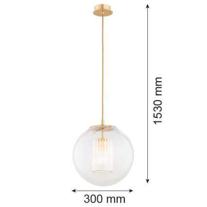 Argon 8626 - Pakabinamas sietynas HAMPTON 1xE27/15W/230V