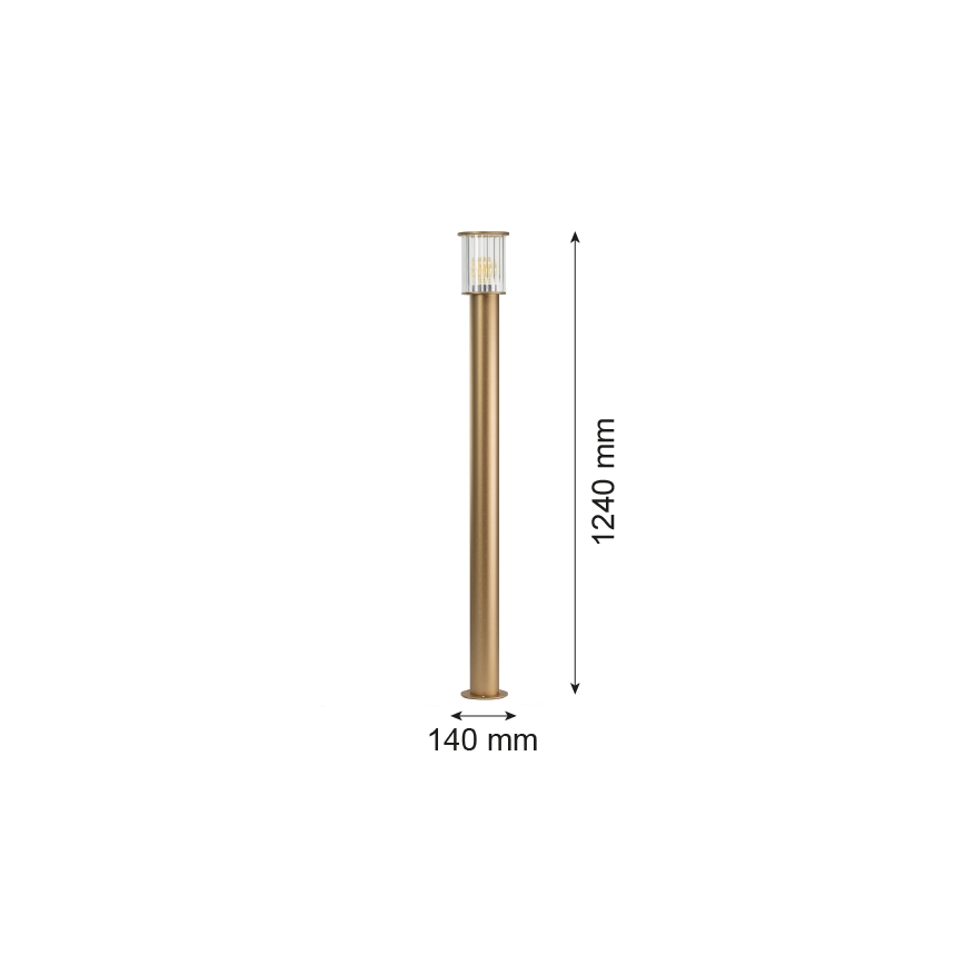 Argon 8754 - Lauko šviestuvas NORFOLK 1xE27/15W/230V IP44 124cm auksas