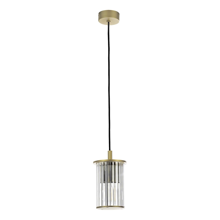 Argon 8755 - Lauko sietynas ant virvės NORFOLK 1xE27/15W/230V IP44 auksas