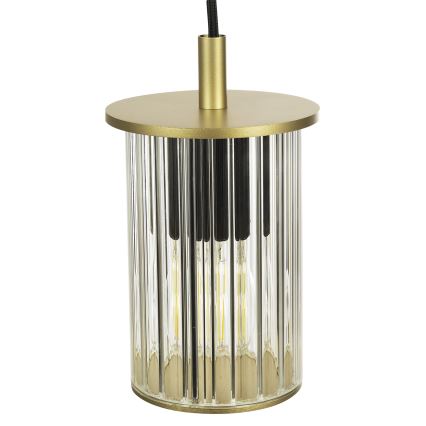Argon 8755 - Lauko sietynas ant virvės NORFOLK 1xE27/15W/230V IP44 auksas