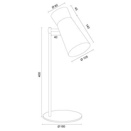 Argon 8877 - Stalinė lempa LORD 1xE14/7W/230V violetinė
