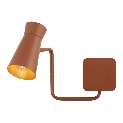 Argon 8882 - Sieninis šviestuvas LORD 1xE14/7W/230V terakotos spalvos