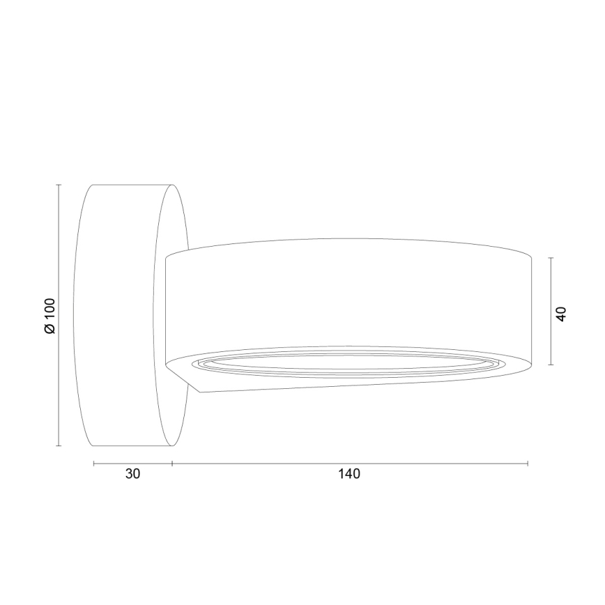 Argon 8897 - Sieninis šviestuvas LOTUS 1xGX53/12W/230V baltas