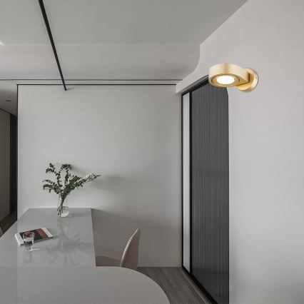 Argon 8899 - Sieninis šviestuvas LOTUS 1xGX53/12W/230V auksinis