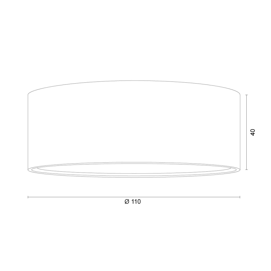 Argon 8903 - Lubinis šviestuvas ELORA 1xGX53/7W/230V, skersmuo 11 cm, aukso spalvos