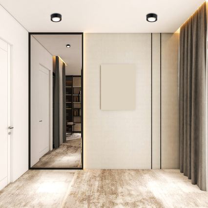 Argon 8905 - Lubinis šviestuvas ELORA 1xGX53/7W/230V skersmuo 11 cm juodas