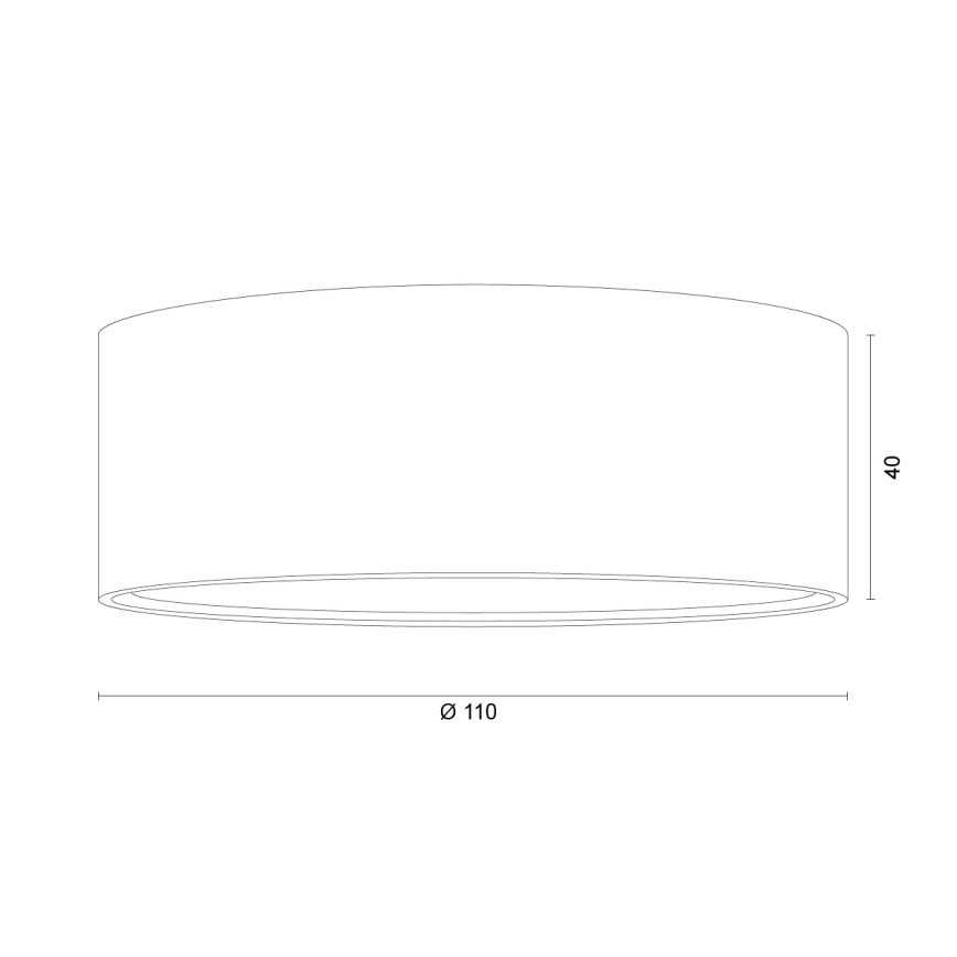 Argon 8905 - Lubinis šviestuvas ELORA 1xGX53/7W/230V skersmuo 11 cm juodas