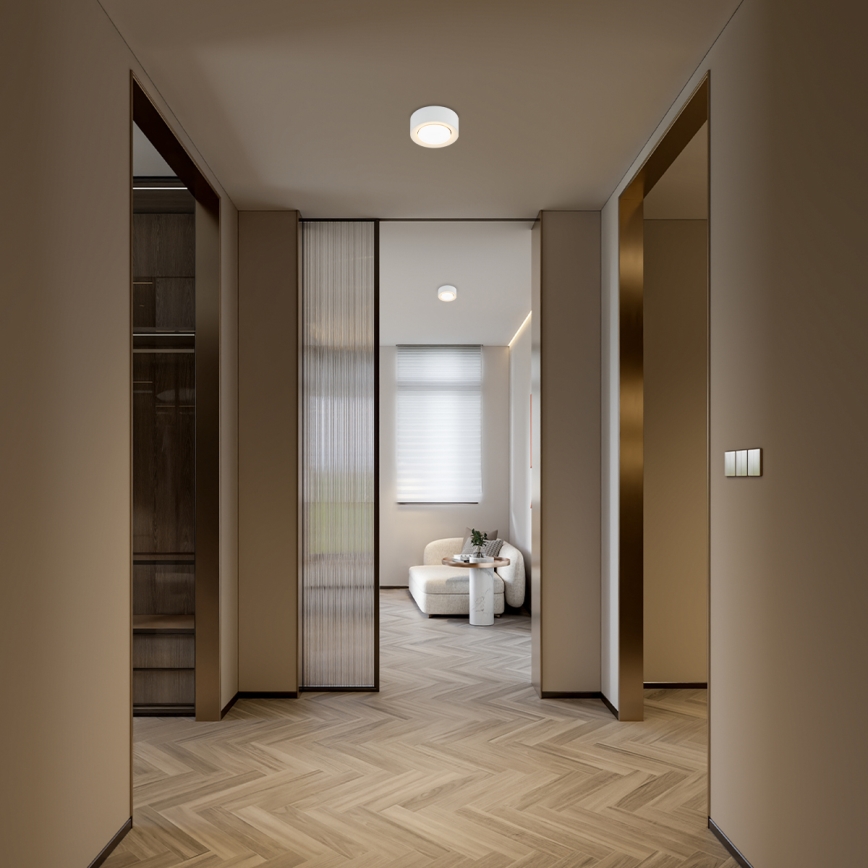 Argon 8915 - Lubinis šviestuvas ELORA, 1xGX53/7W/230V, skersmuo 11 cm, baltas