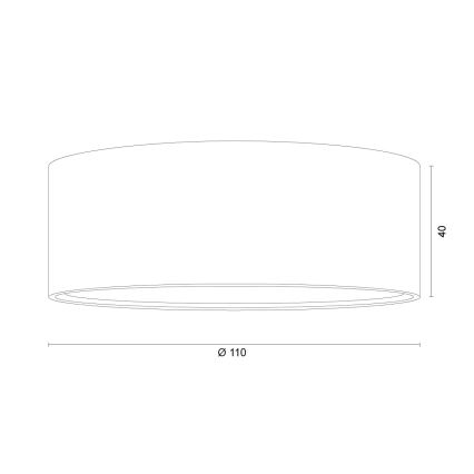 Argon 8917 - lubų šviestuvas ELORA 1xGX53/7W/230V, skersmuo 11 cm, pilkas