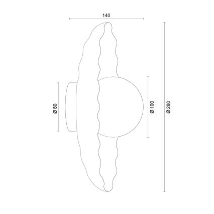 Argon 8934 - sieninis šviestuvas BOLL 1xG9/6W/230V baltas