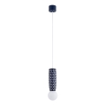 Argon 8937 - Pakabinamas šviestuvas su laidu BOLL 1xG9/6W/230V mėlynas