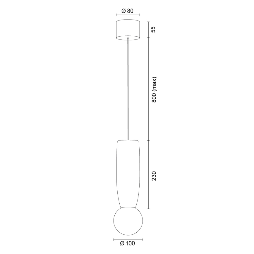 Argon 8937 - Pakabinamas šviestuvas su laidu BOLL 1xG9/6W/230V mėlynas