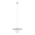 Argon 8949 - Pakabinamas šviestuvas ant laido BOLL 1xG9/6W/230V balta