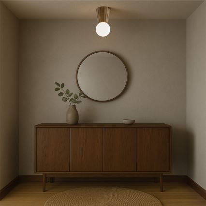 Argon 8974 - Vonios kambario lubų šviestuvas VOLANTE 1xG9/6W/230V IP44 skersmuo 12 cm ruda