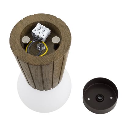 Argon 8974 - Vonios kambario lubų šviestuvas VOLANTE 1xG9/6W/230V IP44 skersmuo 12 cm ruda