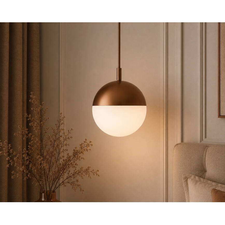 Argon 8998 - Lauko pakabinamas šviestuvas su laidu LIV 1xE27/15W/230V IP44 ruda