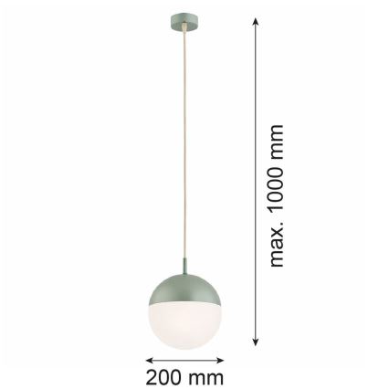 Argon 8999 - Lauko pakabinamas šviestuvas ant laido LIV 1xE27/15W/230V IP44 žalias