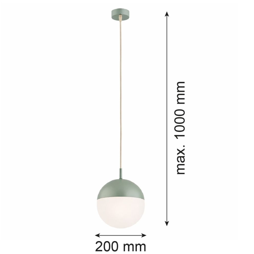 Argon 8999 - Lauko pakabinamas šviestuvas ant laido LIV 1xE27/15W/230V IP44 žalias