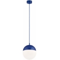 Argon 9000 - Lauko pakabinamas šviestuvas ant kabelio LIV 1xE27/15W/230V IP44 mėlynas