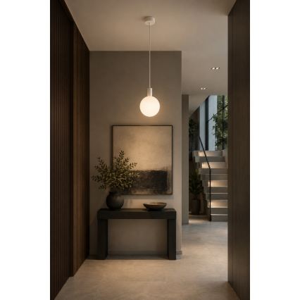 Argon 9004 - lauko pakabinamas šviestuvas ant laido ORE 1xG9/6W/230V IP44 balta