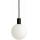 Argon 9005 - Lauko pakabinamas šviestuvas ant laido ORE 1xG9/6W/230V IP44 juodas