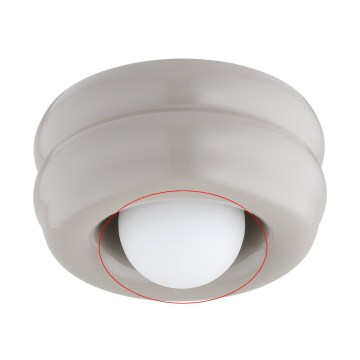 Argon - Atsarginis stiklas šviestuvui TEVO G9, skersmuo 19 cm