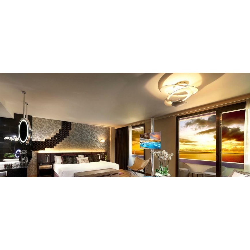 Artemide 1255110A - LED Pritemdomas lubinis šviestuvas PIRCE LED/44W/230V 3000K balta
