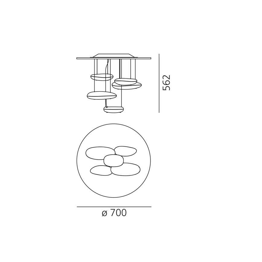 Artemide 1476110A - LED Pritemdomas tvirtinamas sietynas MERCURY LED/29W/230V 3000K