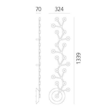 Artemide 1596050APP - LED Pritemdomas lubinis šviestuvas NET LED/45W/230V 3000K