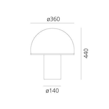 Artemide A006300 - Stalinis šviestuvas ONFALE 1xE14/5W/230V + 1xE27/13W balta